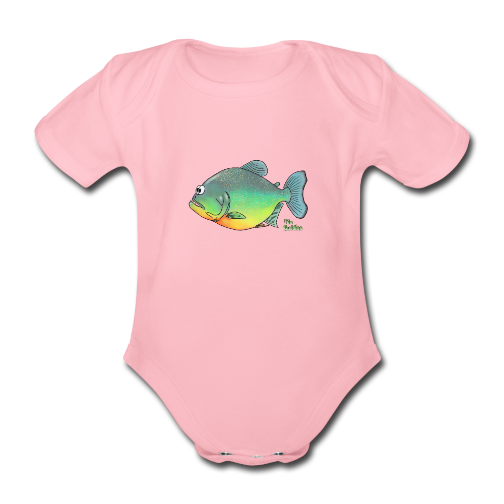 Piranha - Baby Bio-Kurzarm-Body - Hellrosa