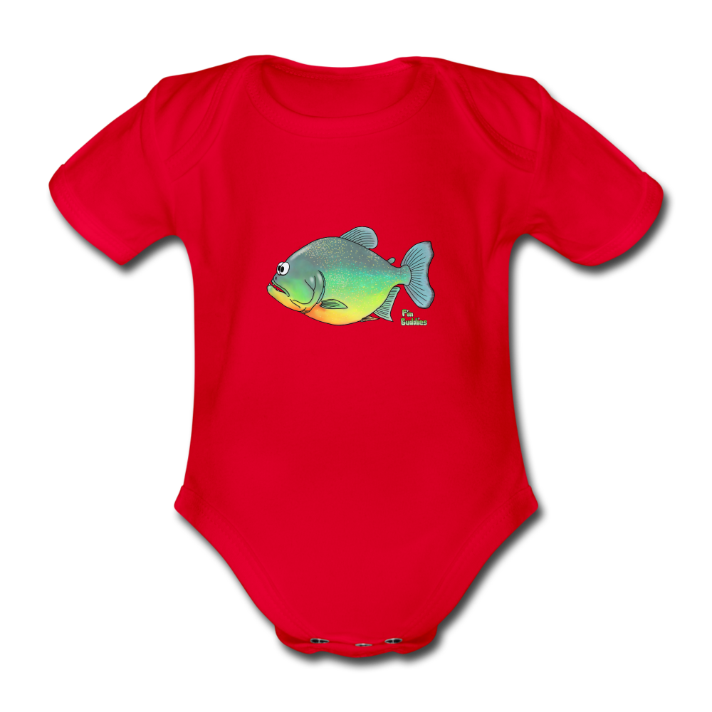 Piranha - Baby Bio-Kurzarm-Body - Rot