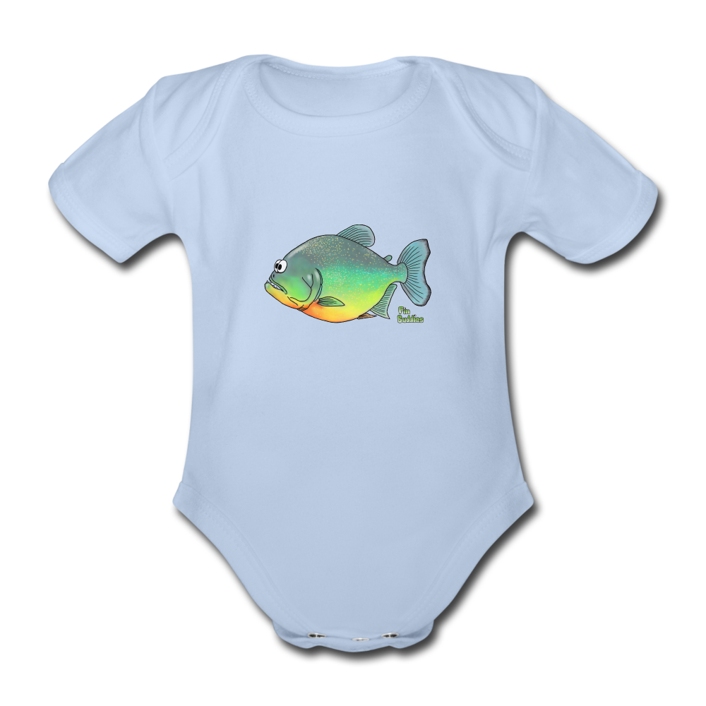 Piranha - Baby Bio-Kurzarm-Body - Sky