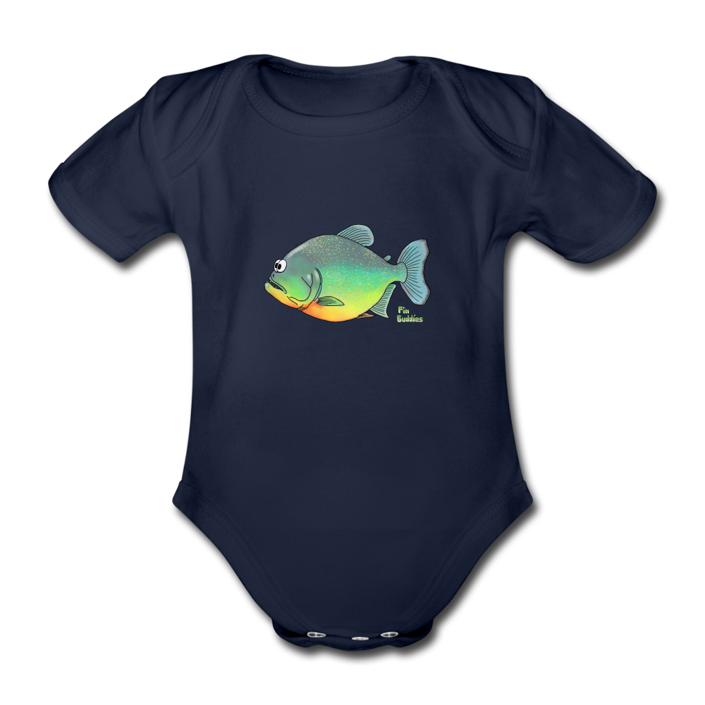 Piranha - Baby Bio-Kurzarm-Body - Dunkelnavy