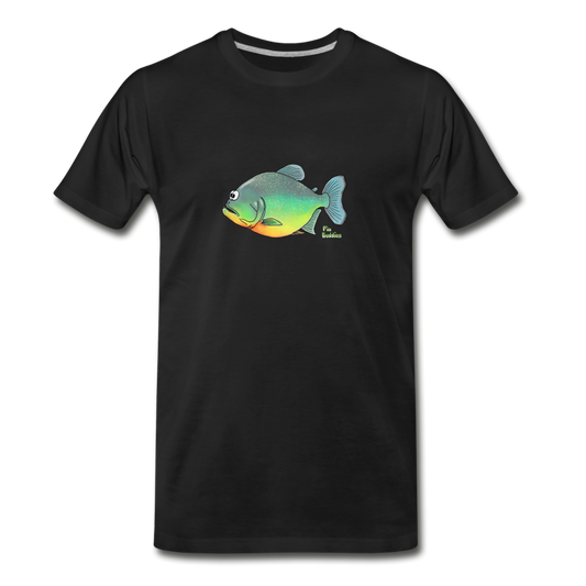 Piranha - Angel T-Shirt für Männer - Premium Bio T-Shirt - Schwarz