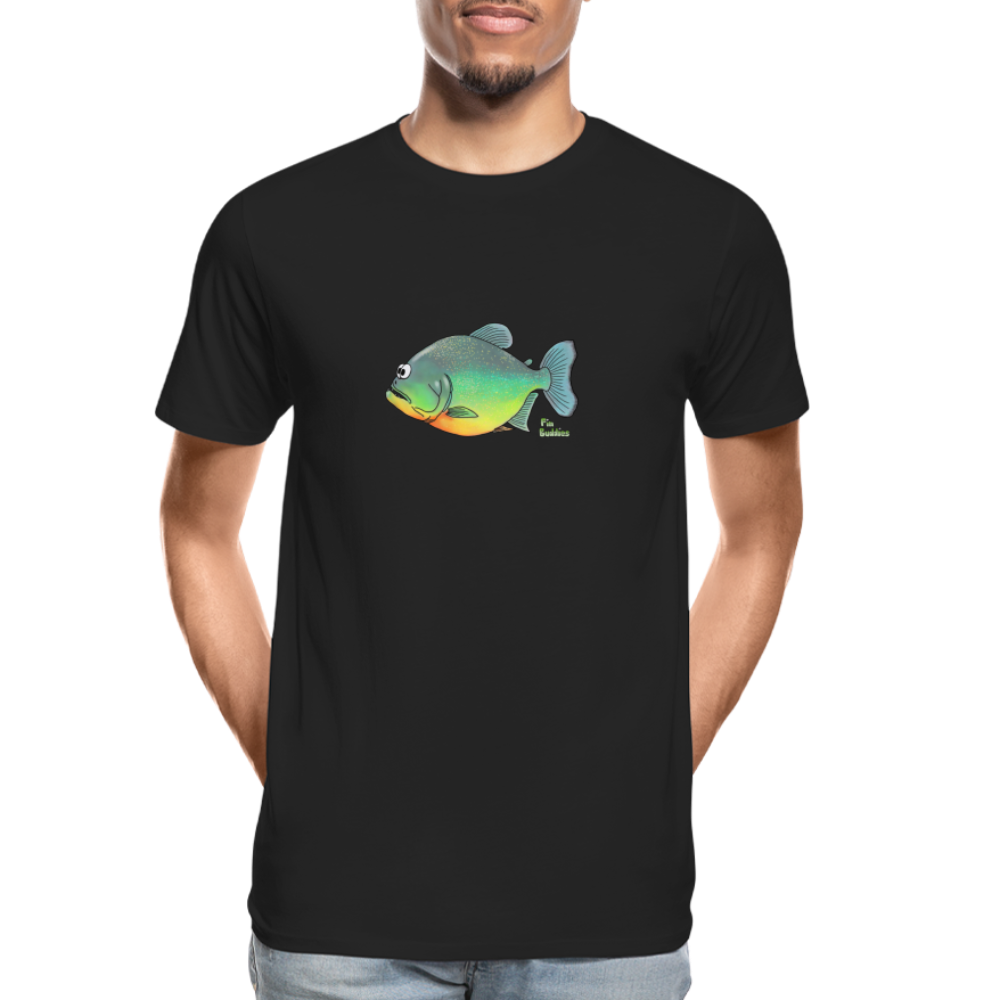 Piranha - Männer Premium Bio T-Shirt - Schwarz