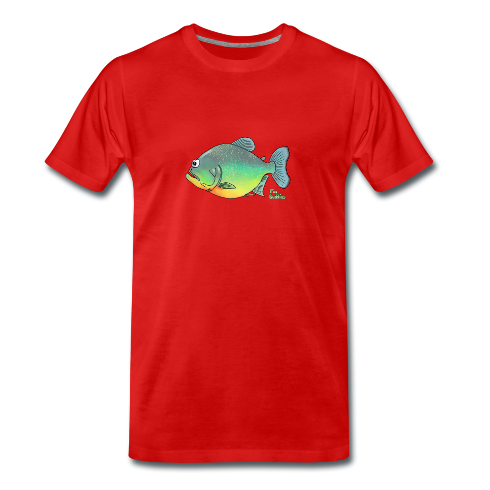 Piranha - Männer Premium Bio T-Shirt - Rot