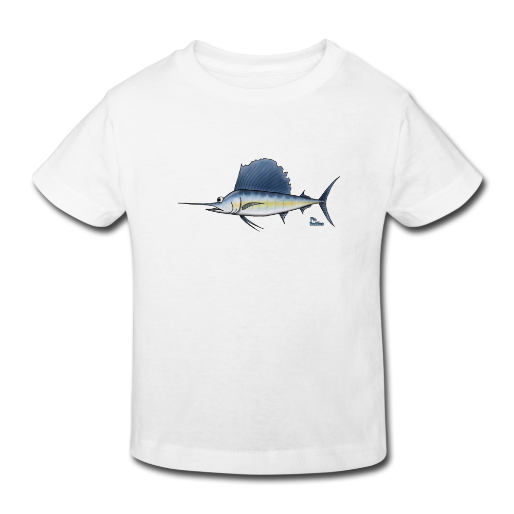 Segelfisch / Sailfisch - Kinder Bio-T-Shirt - Weiß