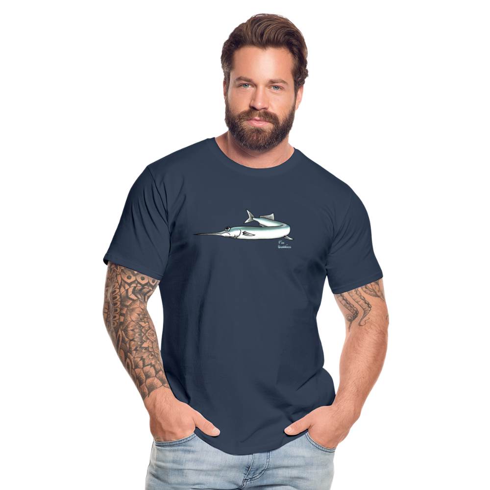 Hornhecht - Männer Premium Bio T-Shirt - Navy